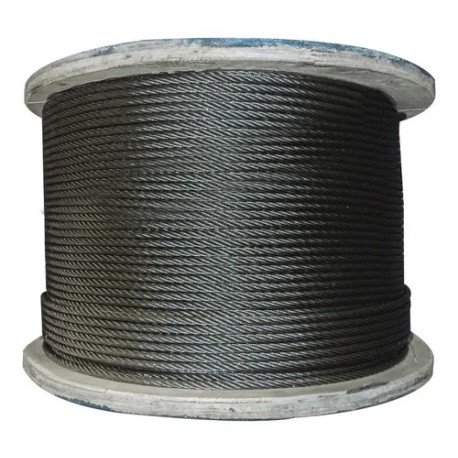 Cable acero alquitranado 6X19 Seale IWRC (A.A). Triton. Colombia