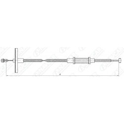 GUAYA ACELERADOR TOYOTA HILUX LN 50-56-57-60  83 - 88