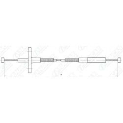 GUAYA ACELERADOR TOYOTA LAND CRUISER BJ40 - 43  77 - 80