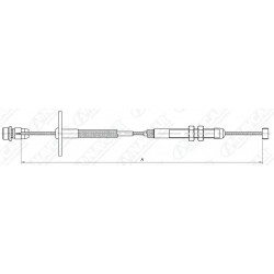 GUAYA ACELERADOR TOYOTA COROLLA TE 71 - 71V  79 - 83