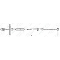 GUAYA ACELERADOR TOYOTA CRESSIDA 1984 - 85