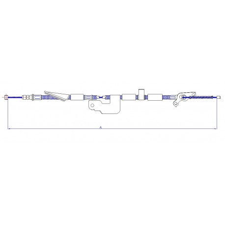 GUAYA FRENO DE PARQUEO HONDA CR-V 2002-2006 TRASERO DERECHO